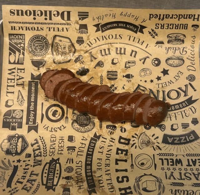 Smoked Hot Links Platter.
