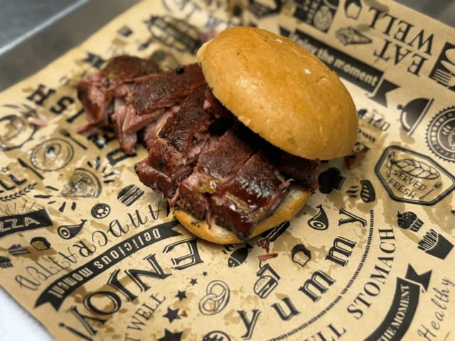Rib Tips Sandwich.