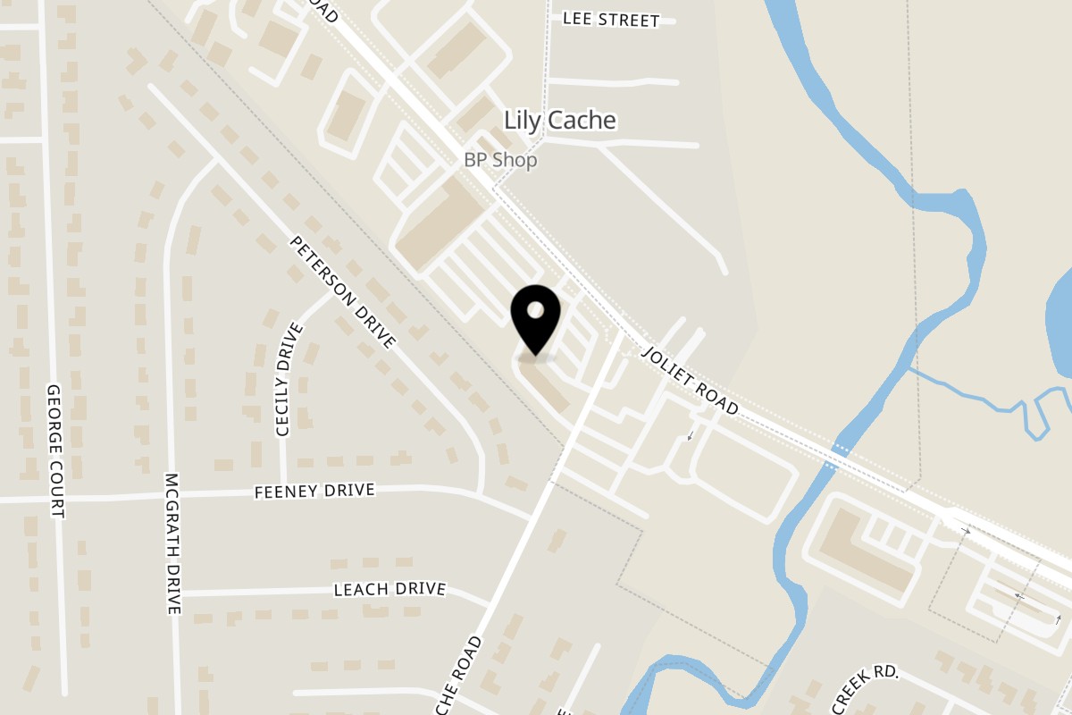 Map showing the location of Baby Back Blues BBQ on 16200 S Lincoln Hwy Unit 114 in Plainfield